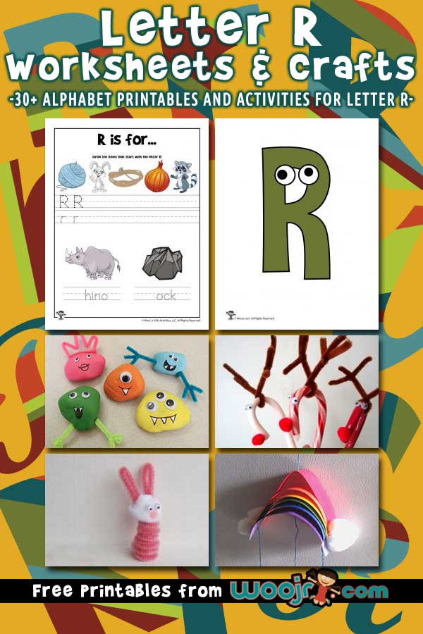 Letter r worksheets crafts woo jr kids activities childrens publishing