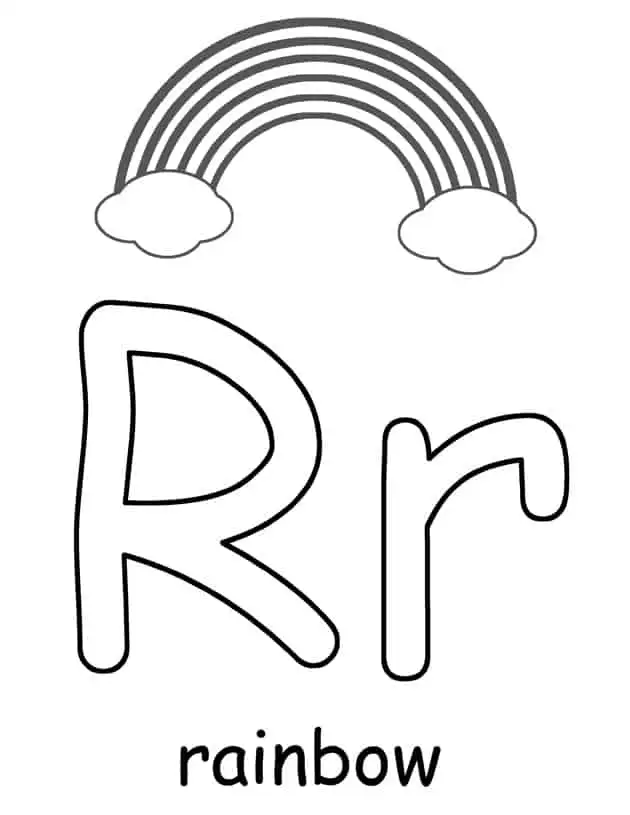 Letter r printable preschool worksheets coloring pages