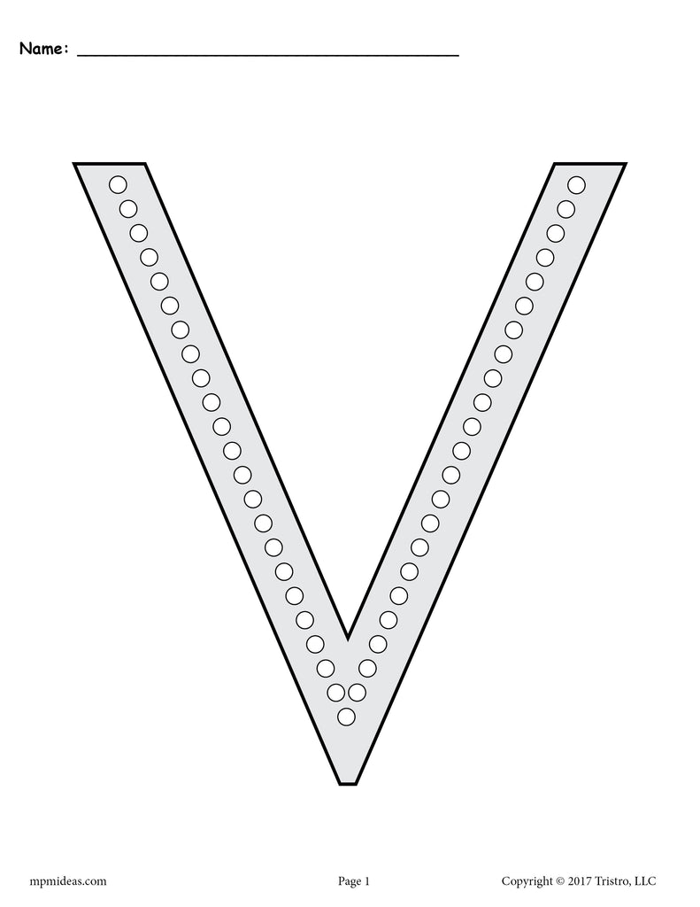 Letter v q