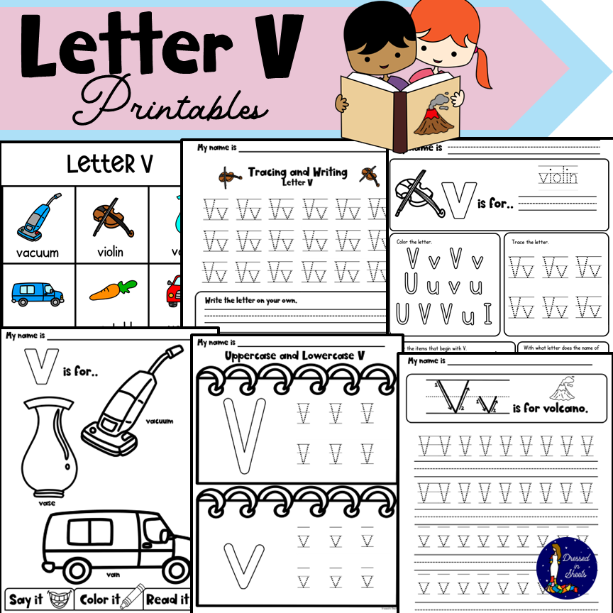 Letter v printables made by teachers