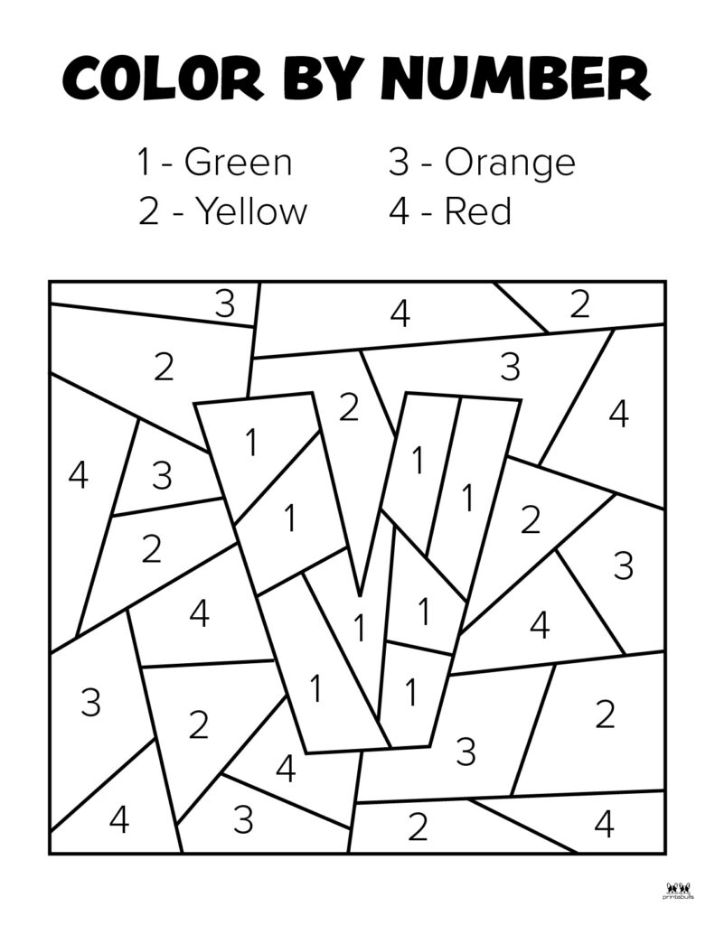 Letter v worksheets