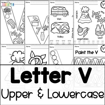 Letter v worksheets