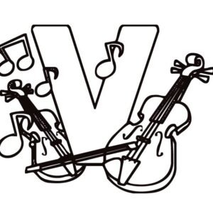 Letter v coloring pages printable for free download