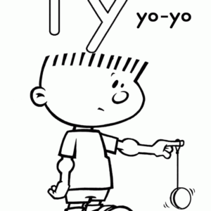 Letter y coloring pages printable for free download