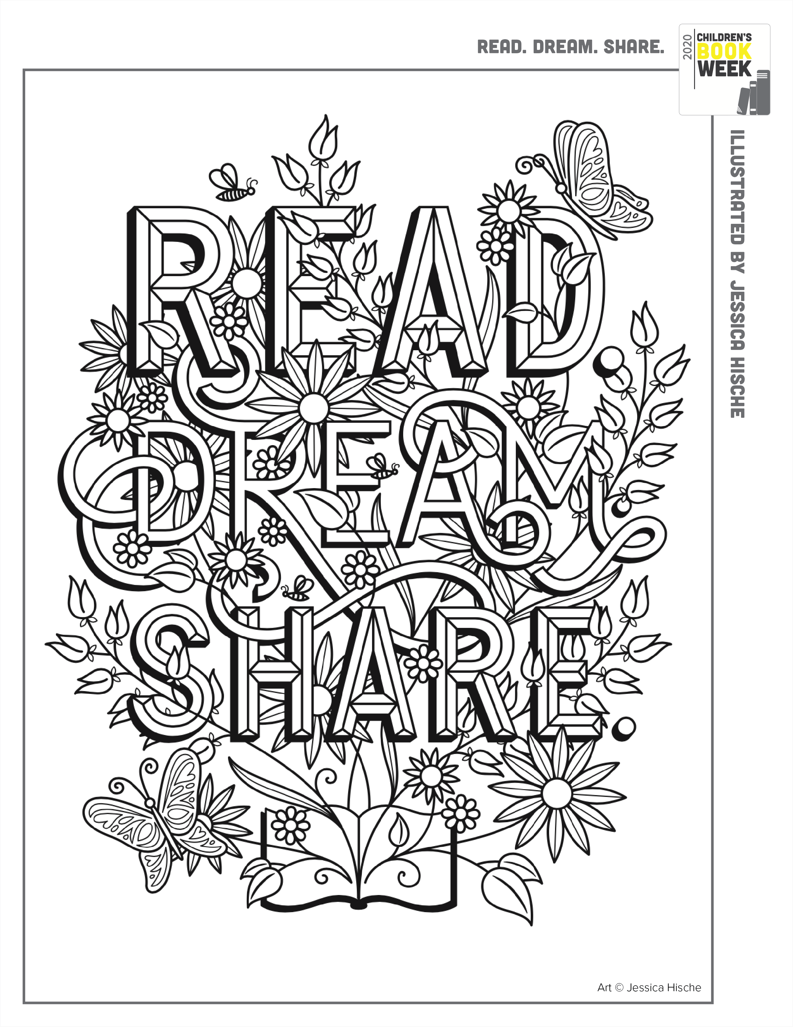 Coloring book pages â every child a reader