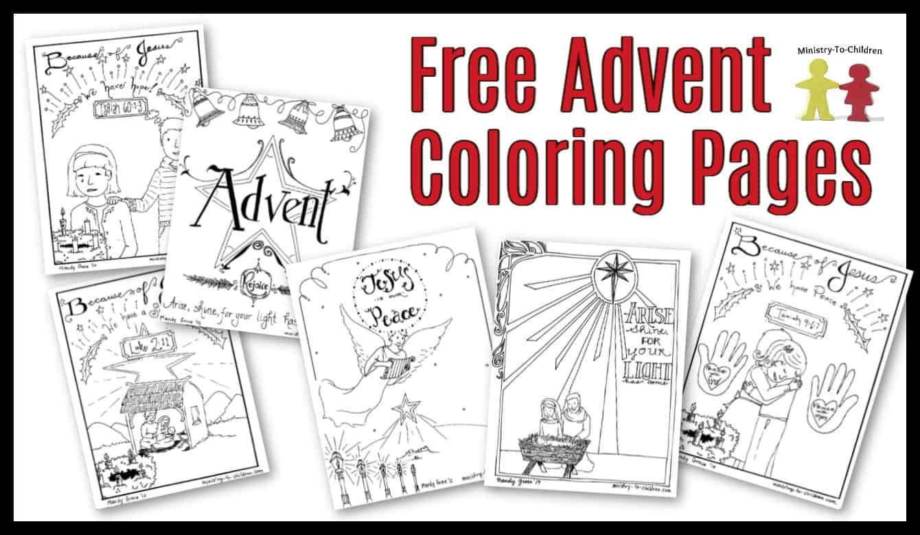 Free advent coloring pages for kids christmas printables