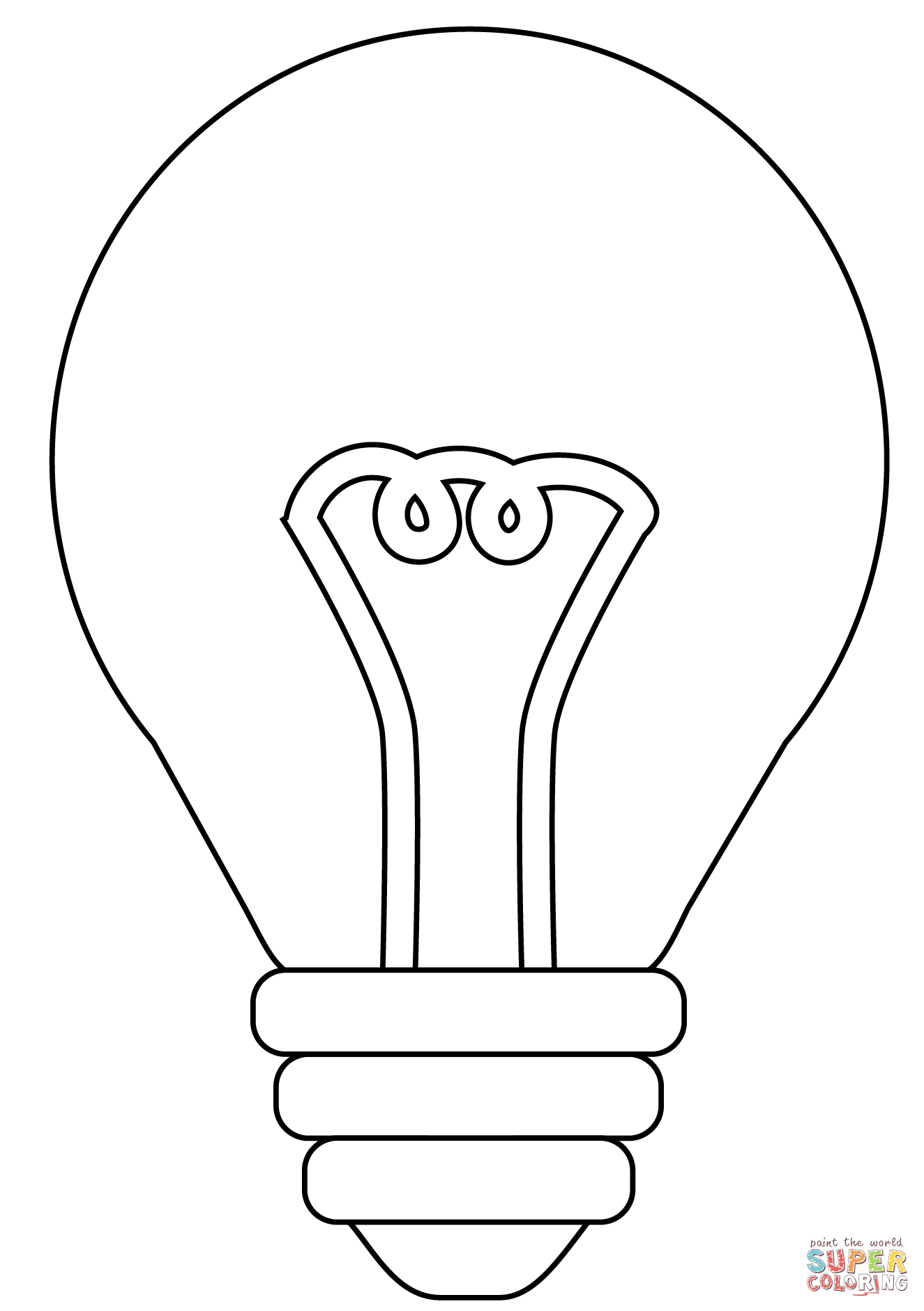 Light bulb emoji coloring page free printable coloring pages