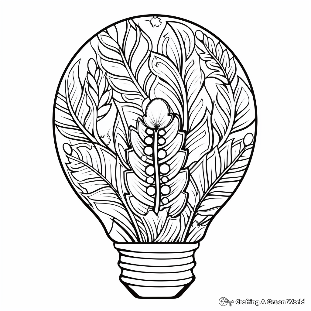 Christmas light coloring pages