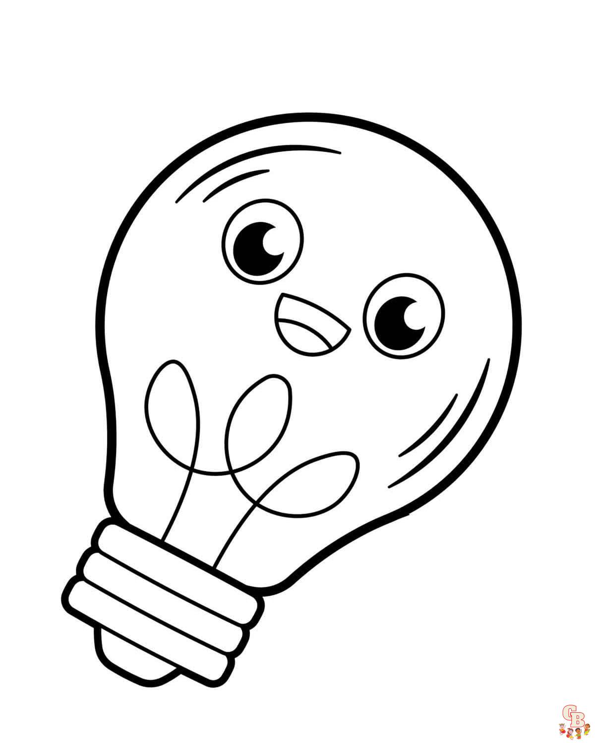 Printable light bulb coloring pages free for kids and adults