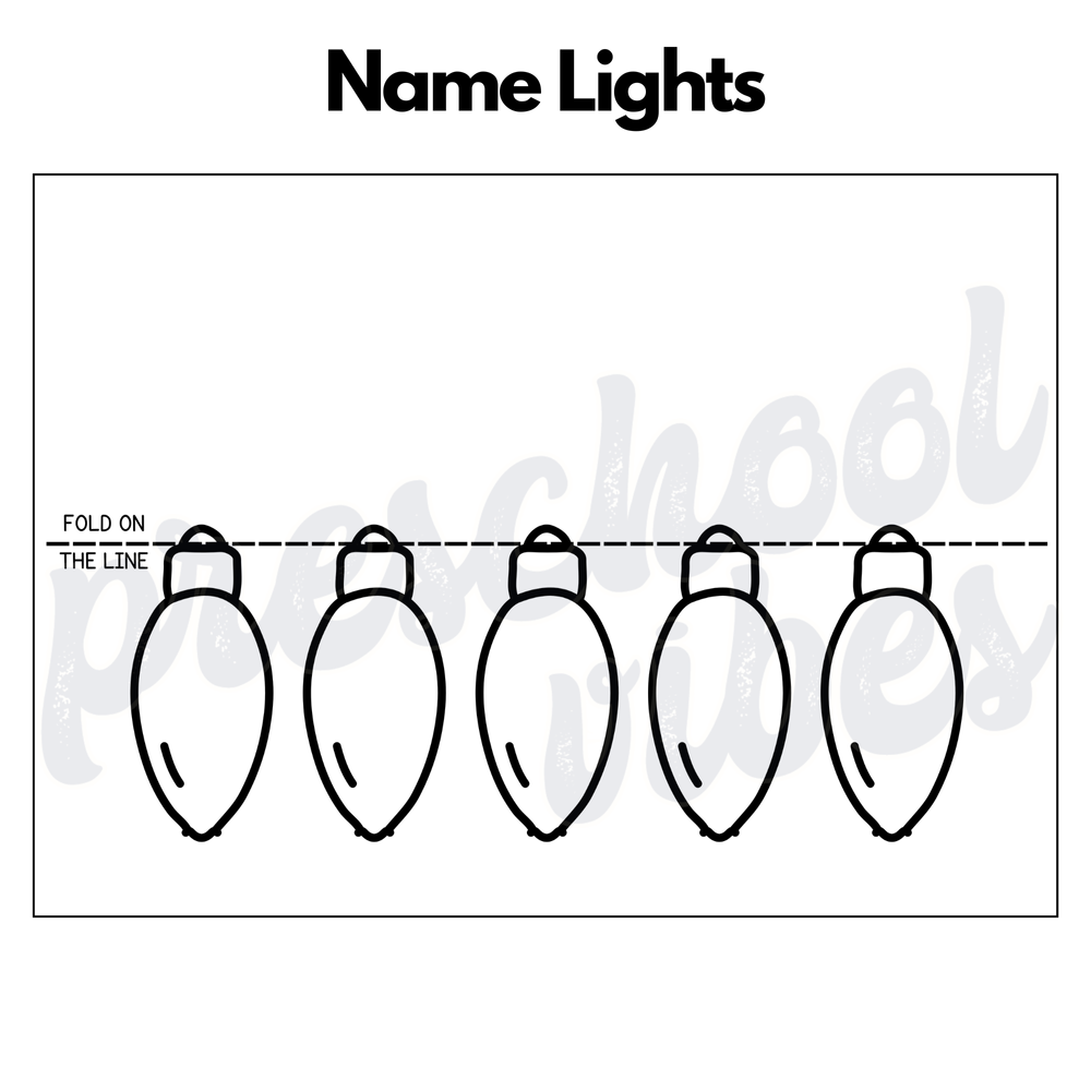 Name lights â preschool vibes