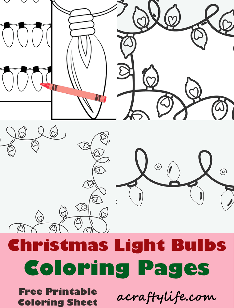 Fun christmas lights coloring pages free printable