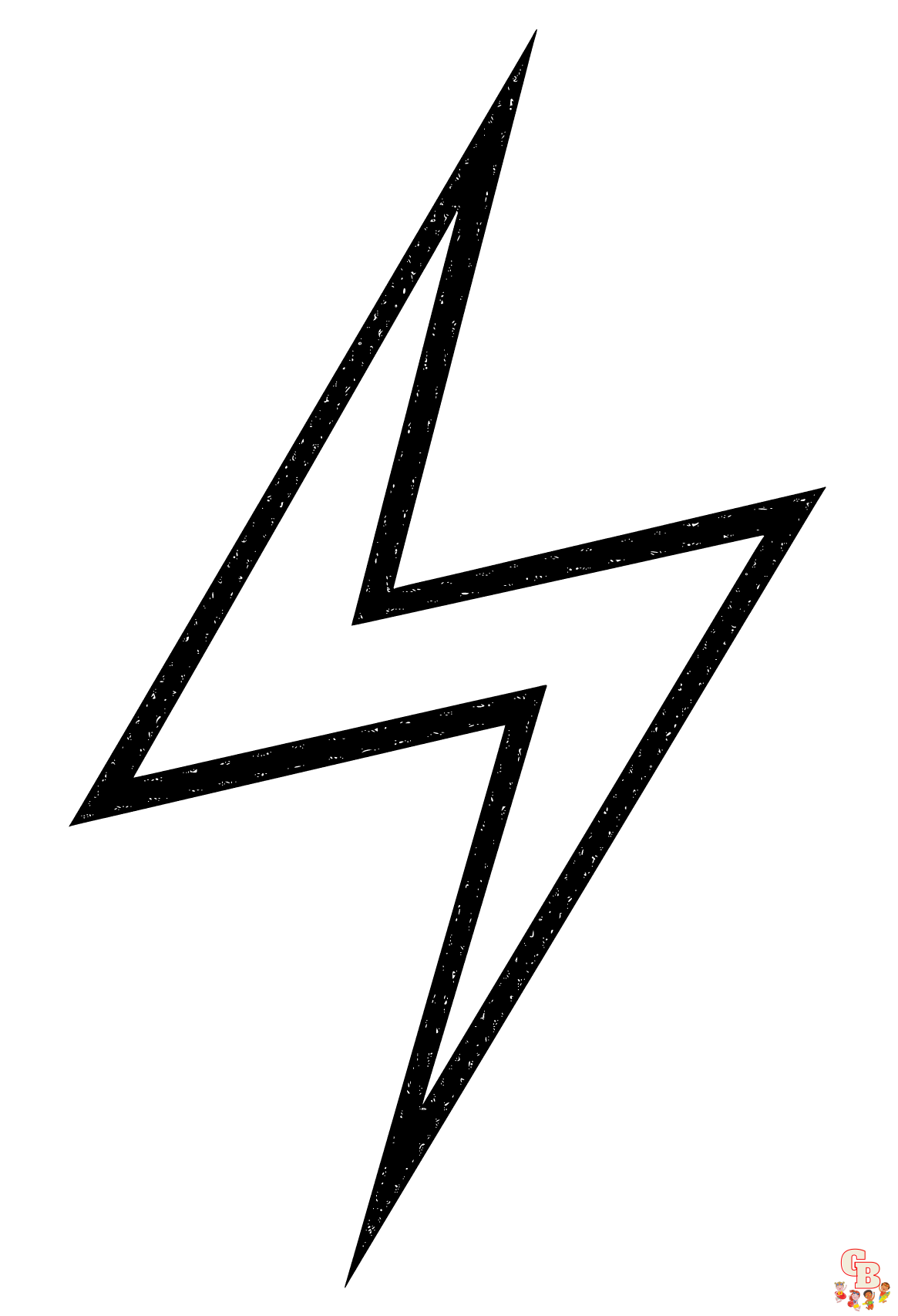 Printable lightning bolt coloring pages free for kids and adults