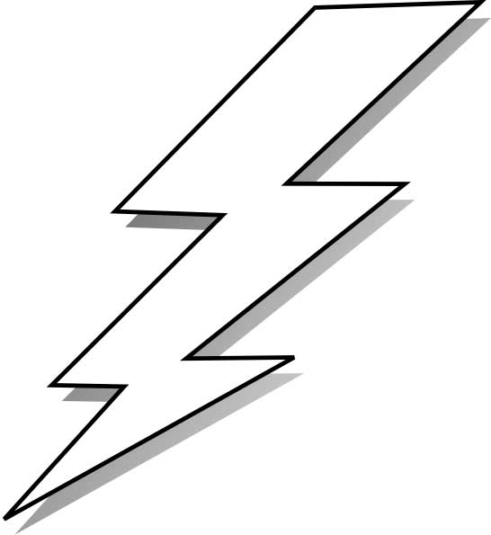 Lightning bolt loring page for kids