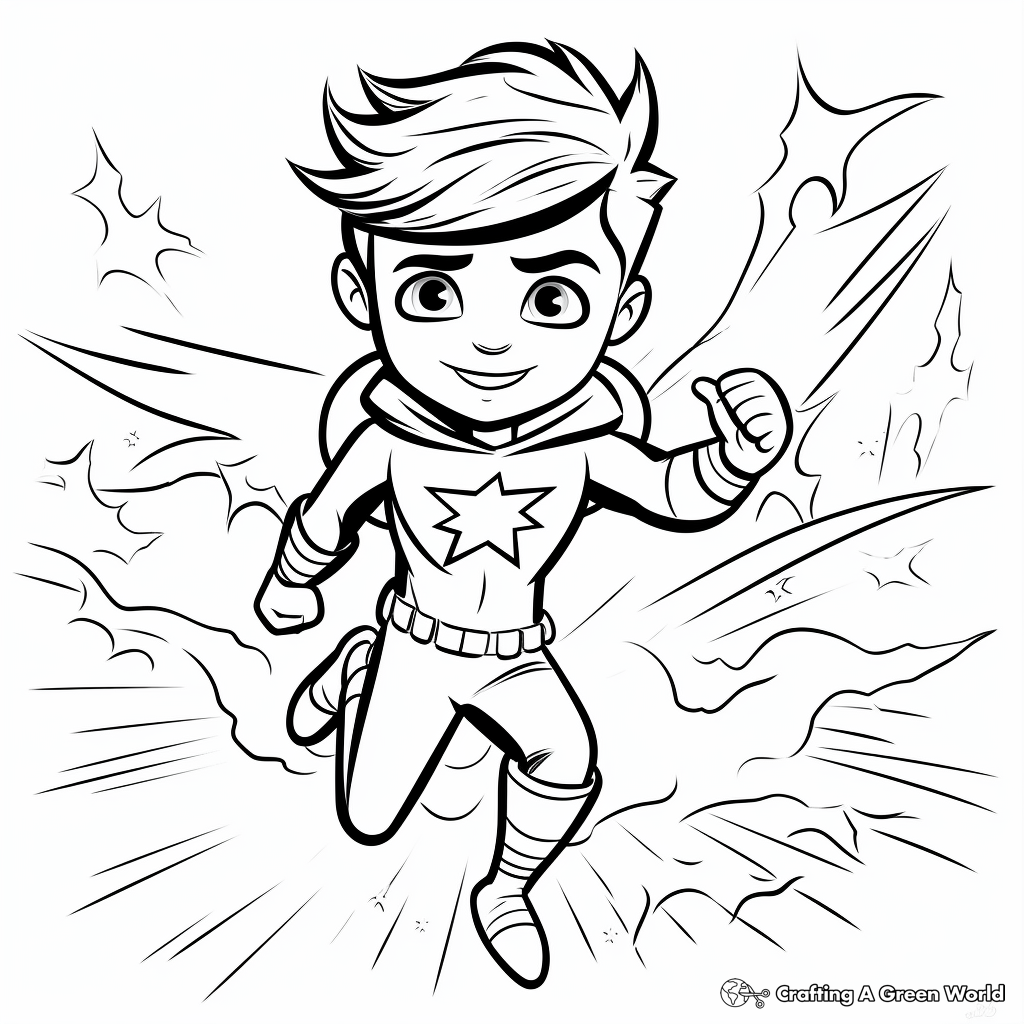 Lightning bolt coloring pages