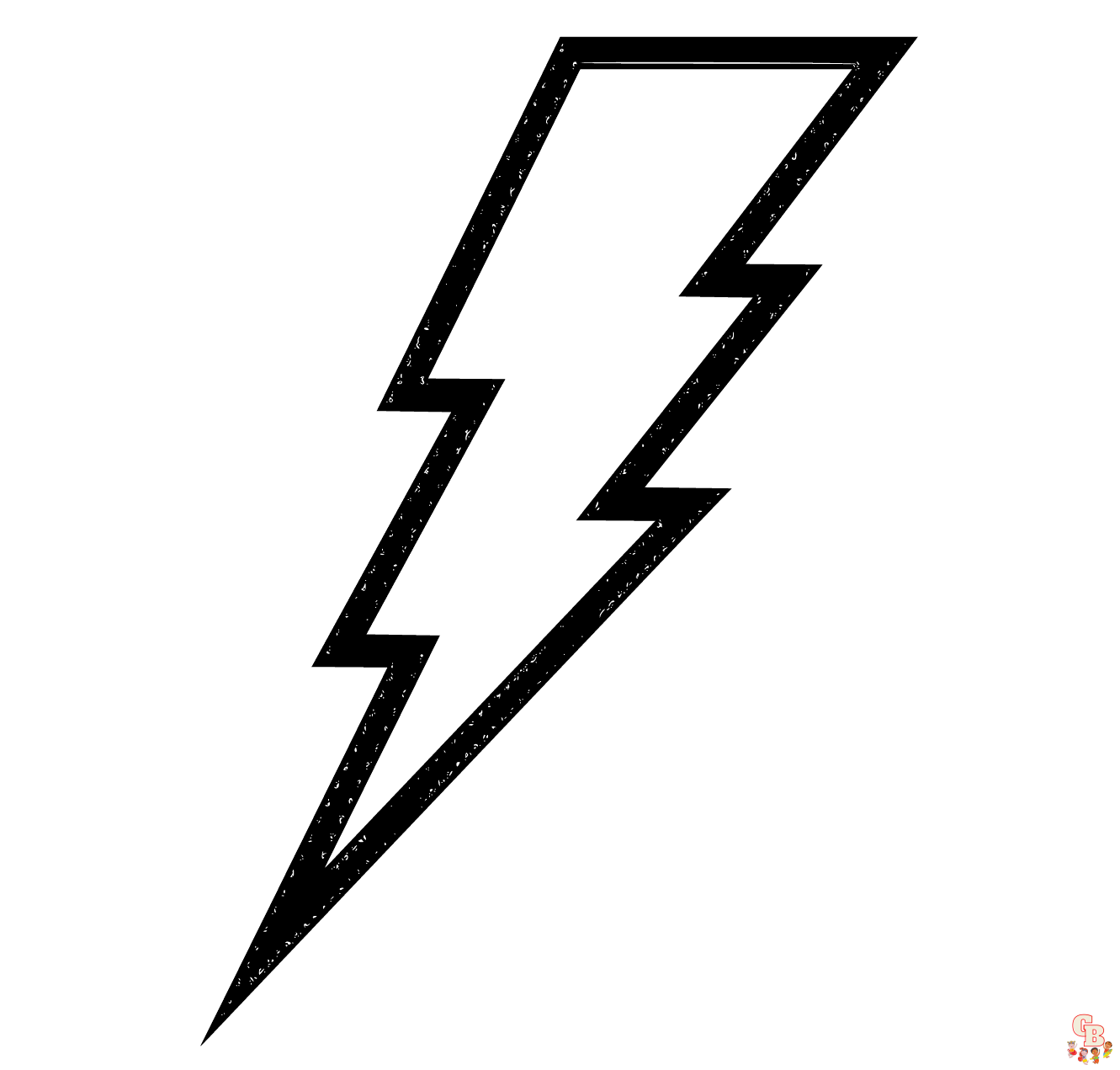 Printable lightning bolt coloring pages free for kids and adults