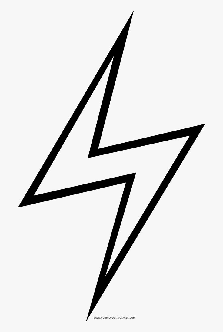 Lightning bolt coloring page