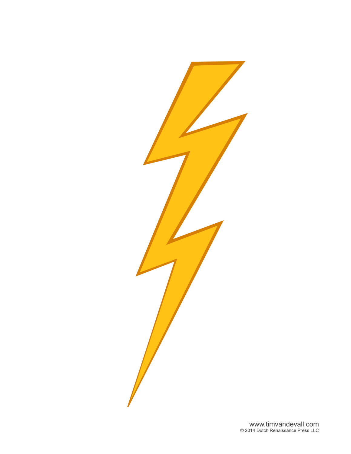 Lightning bolt printable â tims printables