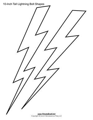 Lightning bolt templates â tims printables lightning bolt bolt lightning