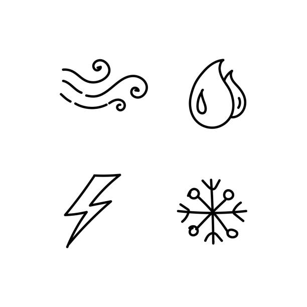 Drawing of a lightning bolt coloring page stock photos pictures royalty