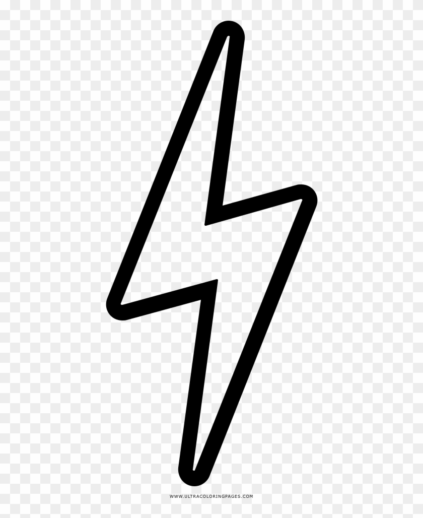 Lightning bolt coloring page for kids