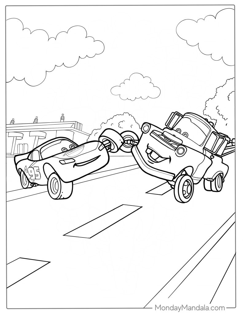 Lighting mcqueen coloring pages free pdf printables