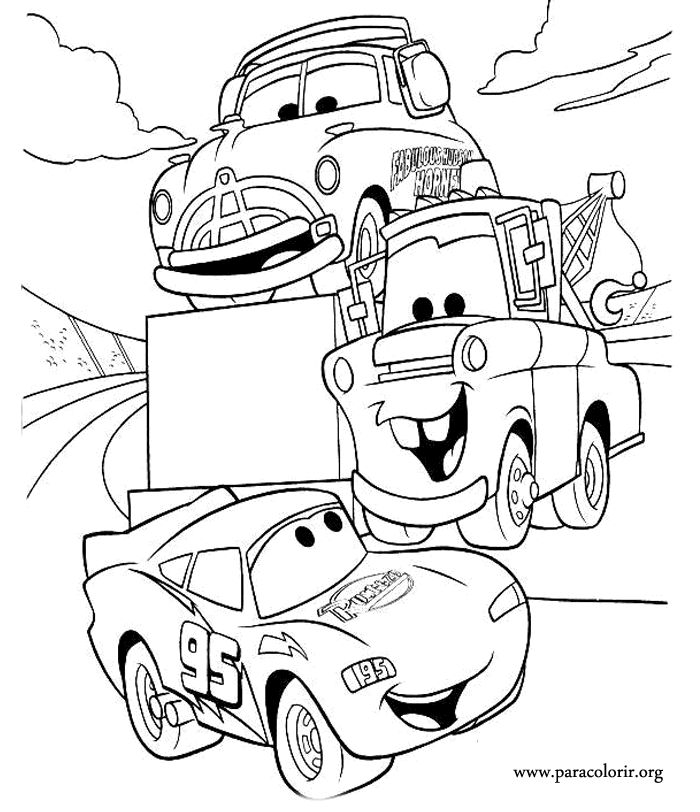 Lightning mcqueen coloring pages printable for free download