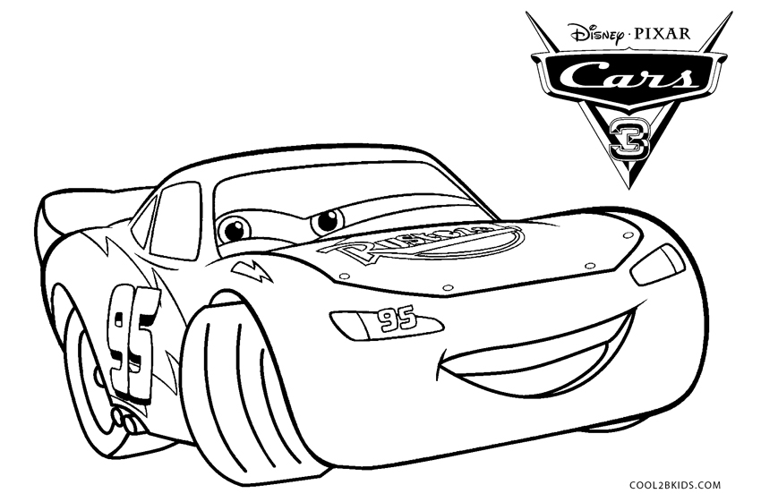 Free printable lightning mcqueen coloring pages for kids