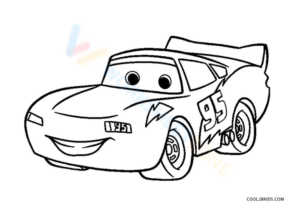 Free printable lightning mcqueen coloring pages for kids