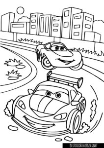 Cars coloring page