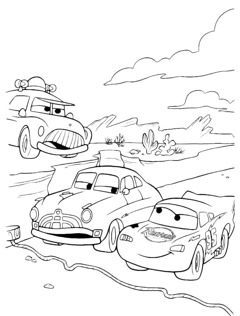 Free printable lightning mcqueen coloring pages for kids