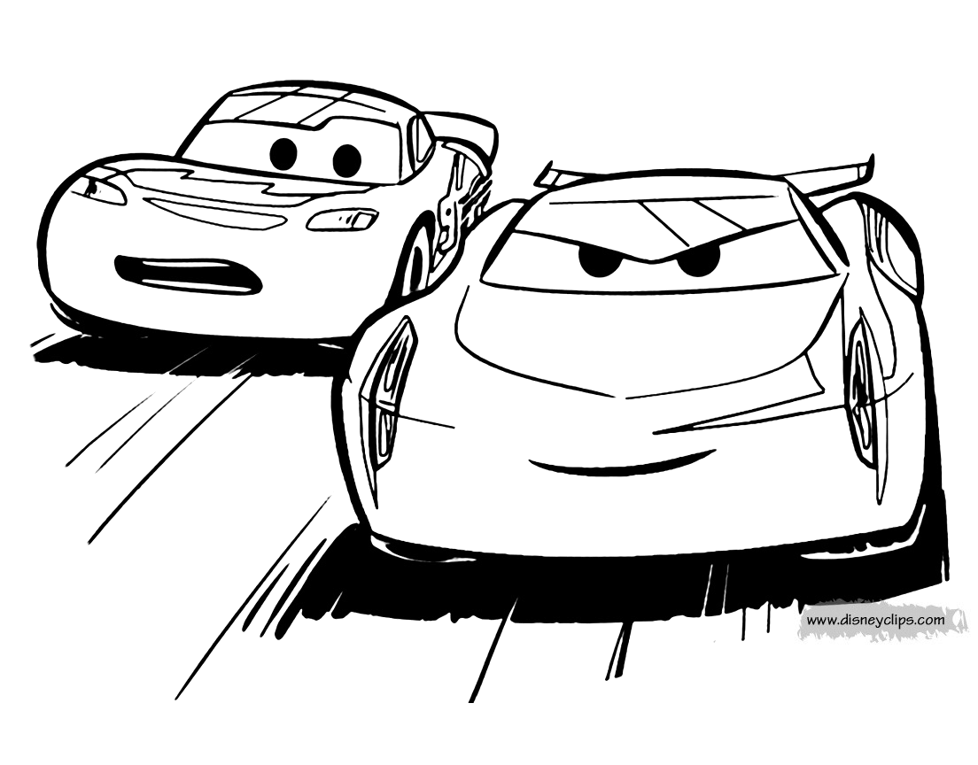 Disney pixars cars coloring pages