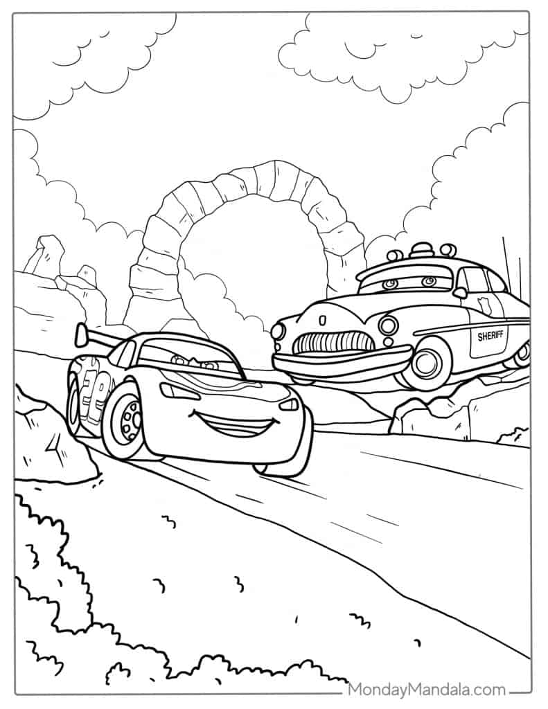 Lighting mcqueen coloring pages free pdf printables