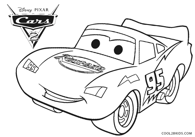 Free printable lightning mcqueen coloring pages for kids