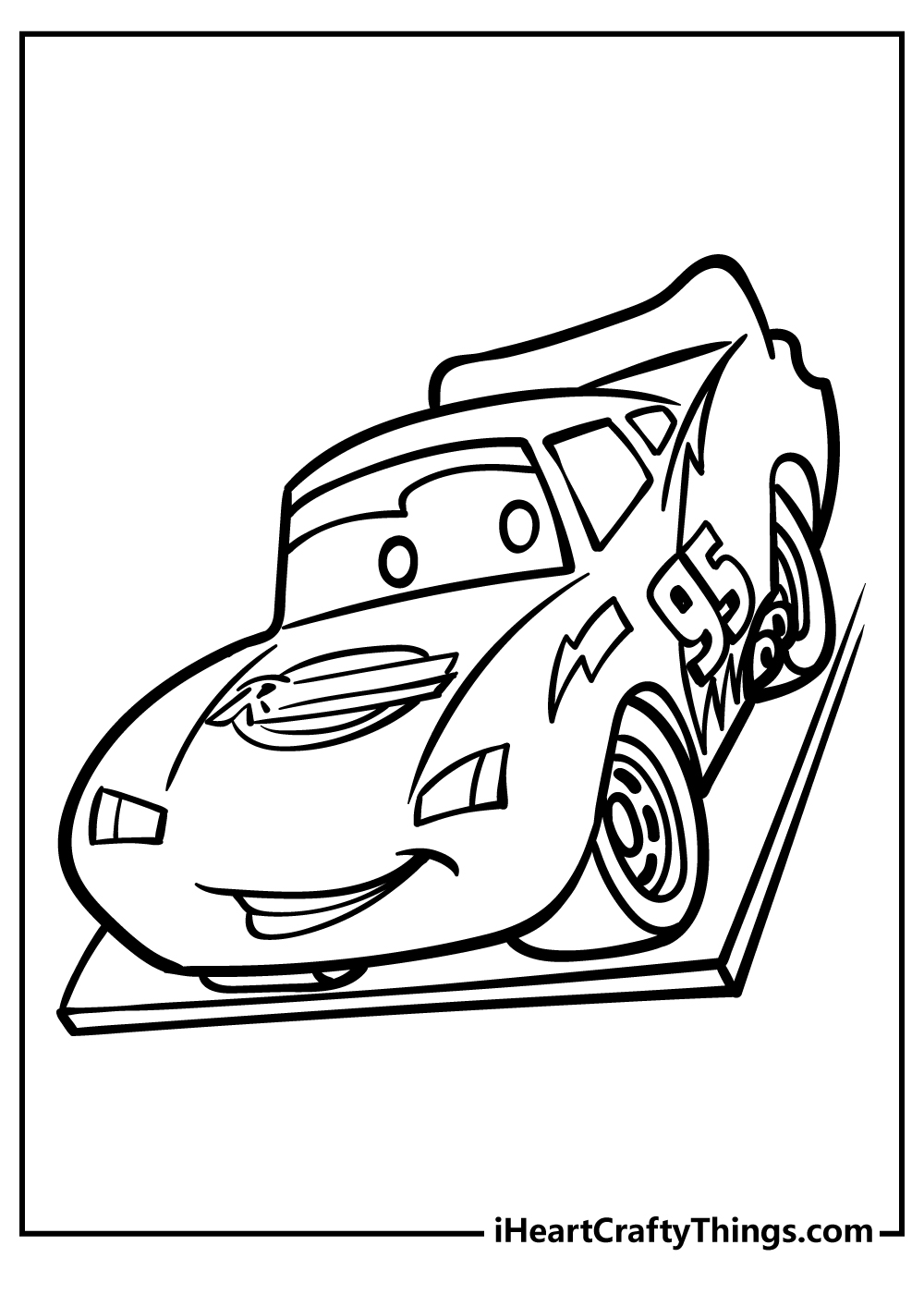 Lightning mcqueen coloring pages free printables