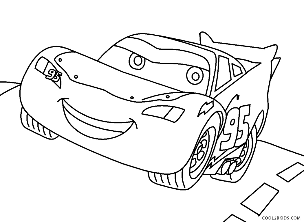 Free printable lightning mcqueen coloring pages for kids