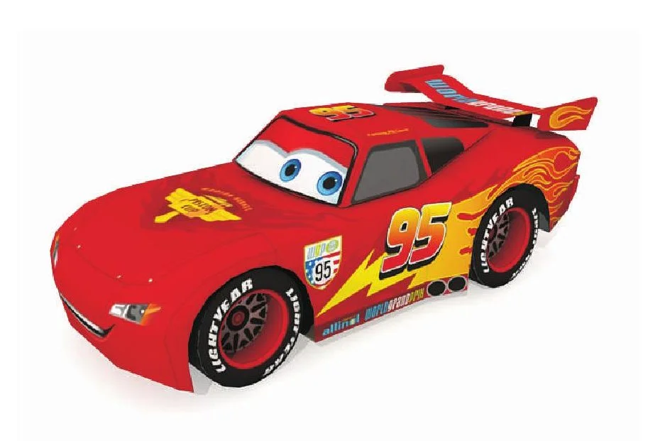 Paper model lightning mcqueen free printable for kids and adults downloadable pdf crafts