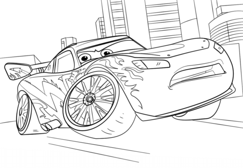 Updated lightning mcqueen coloring pages