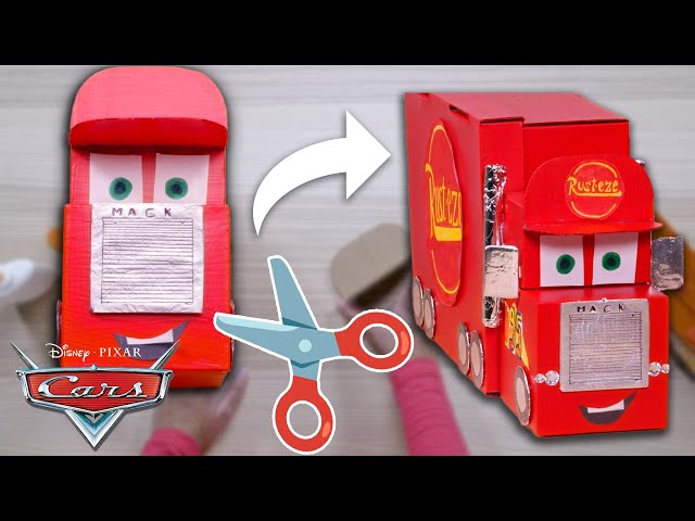Learn how to ake disney cars characters diy box trucks arts crafts for kids pixar cars