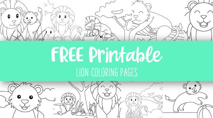 Lion coloring pages