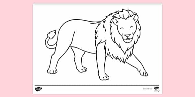 Printable lion colouring pages colouring sheets