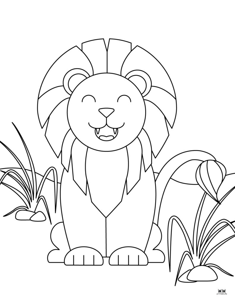 Lion coloring pages