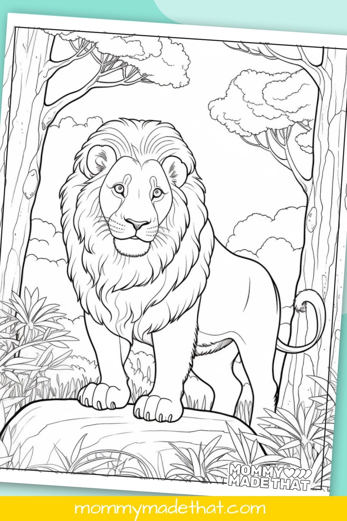 Lion coloring pages lots of cute free printables