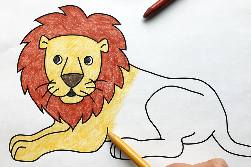 Lion free printable templates coloring pages