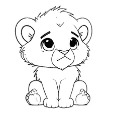 Cute lion coloring pages free printable pdfs