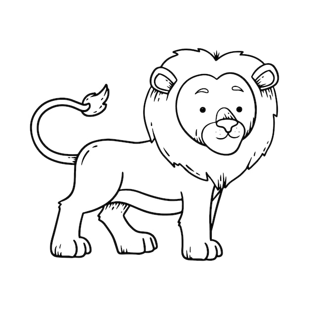 Lion coloring page images