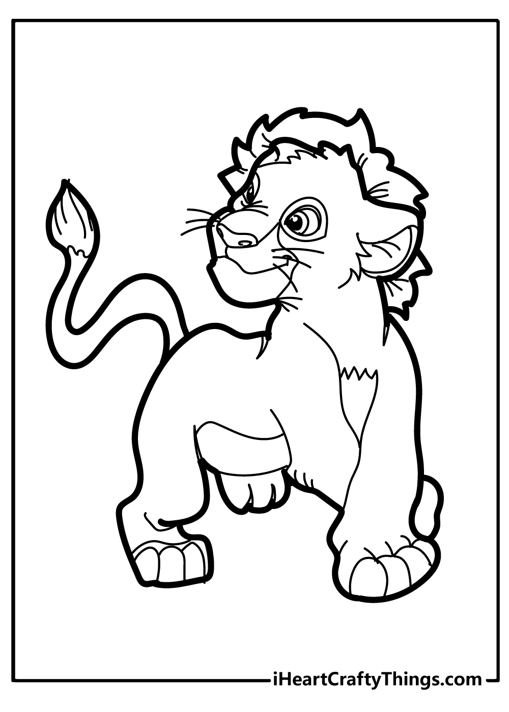 Lion coloring pages free printables