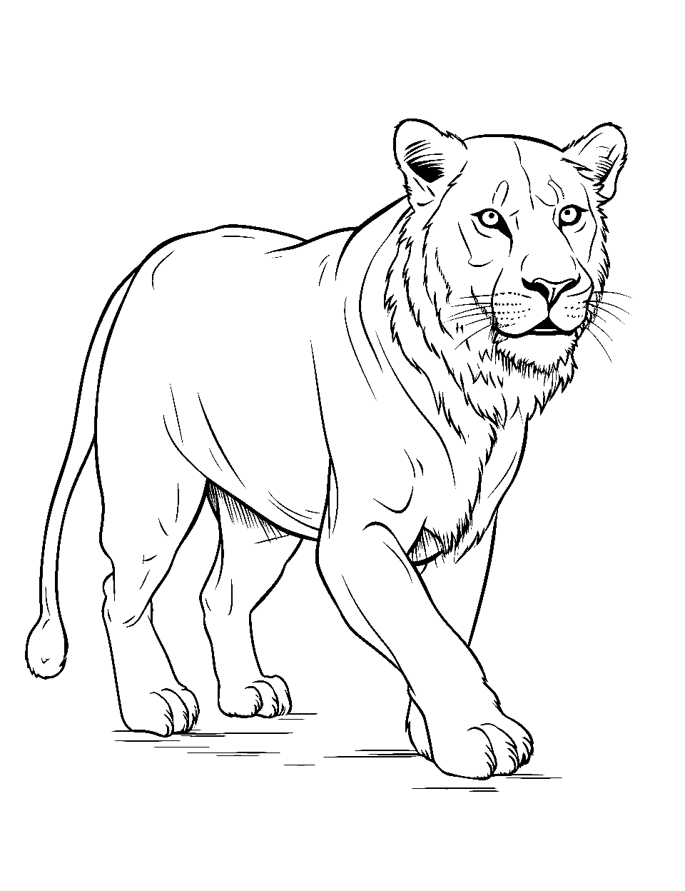 Lion coloring pages free printable sheets