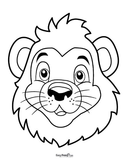 Printable lion coloring pages â sheets