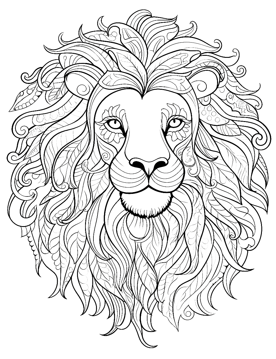 Adult coloring pages free printable sheets