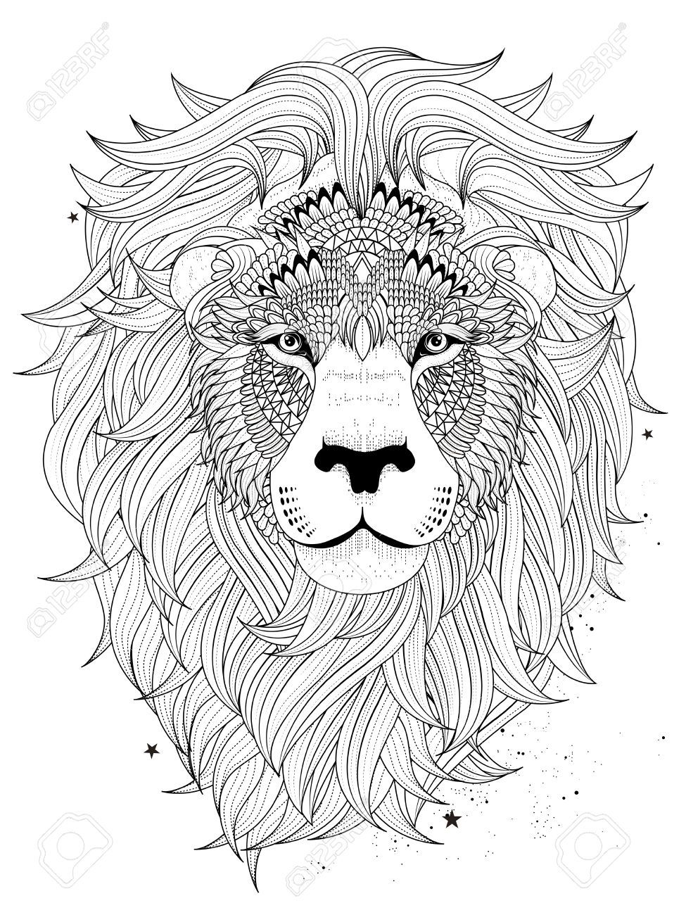 Image result for free lion adult coloring page lion coloring pages mandala coloring pages animal coloring pages